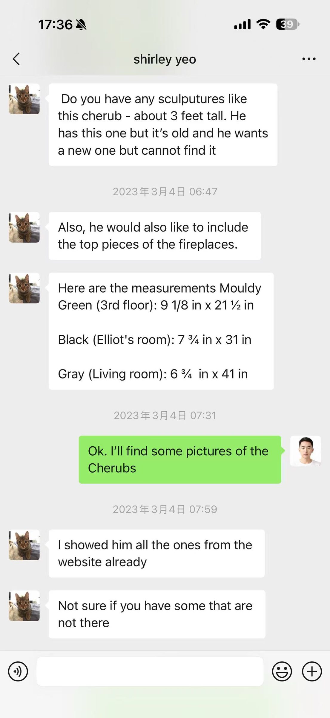 Green-Ground White Marble French Mantel — image 6