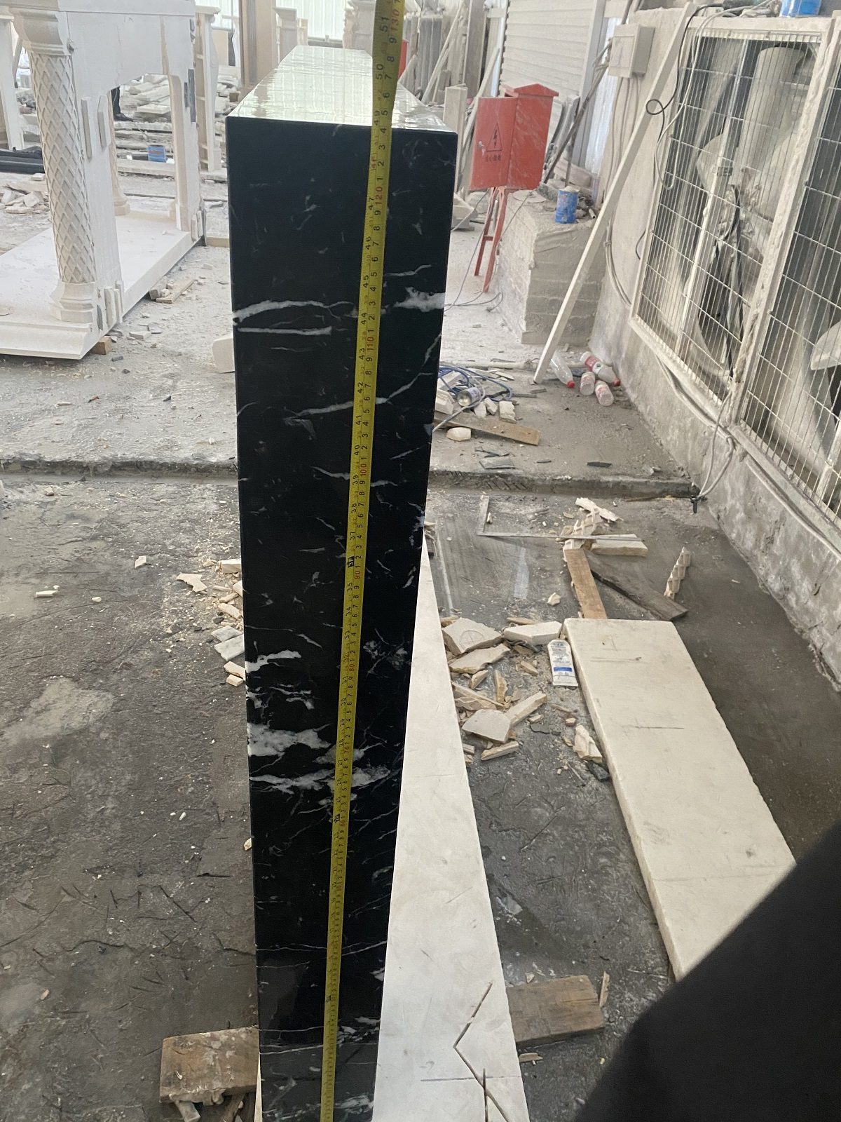 Nero Marquina black marble mantel for home decoration — image 11