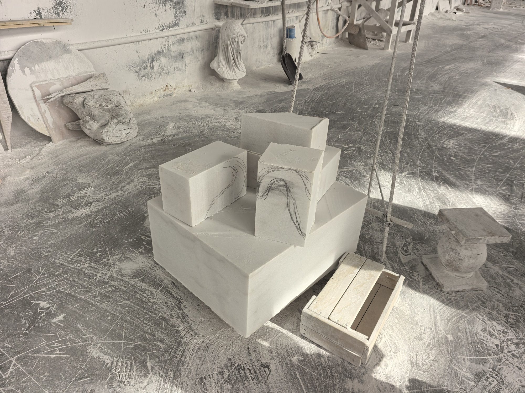 Ornate Tiered Marble Garden Fountain — image 3