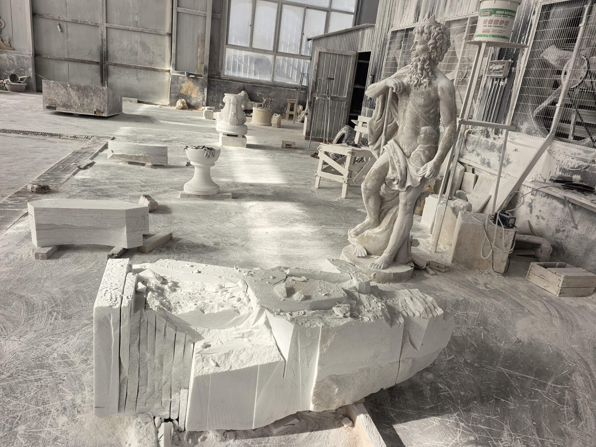 Ornate Tiered Marble Garden Fountain — image 4