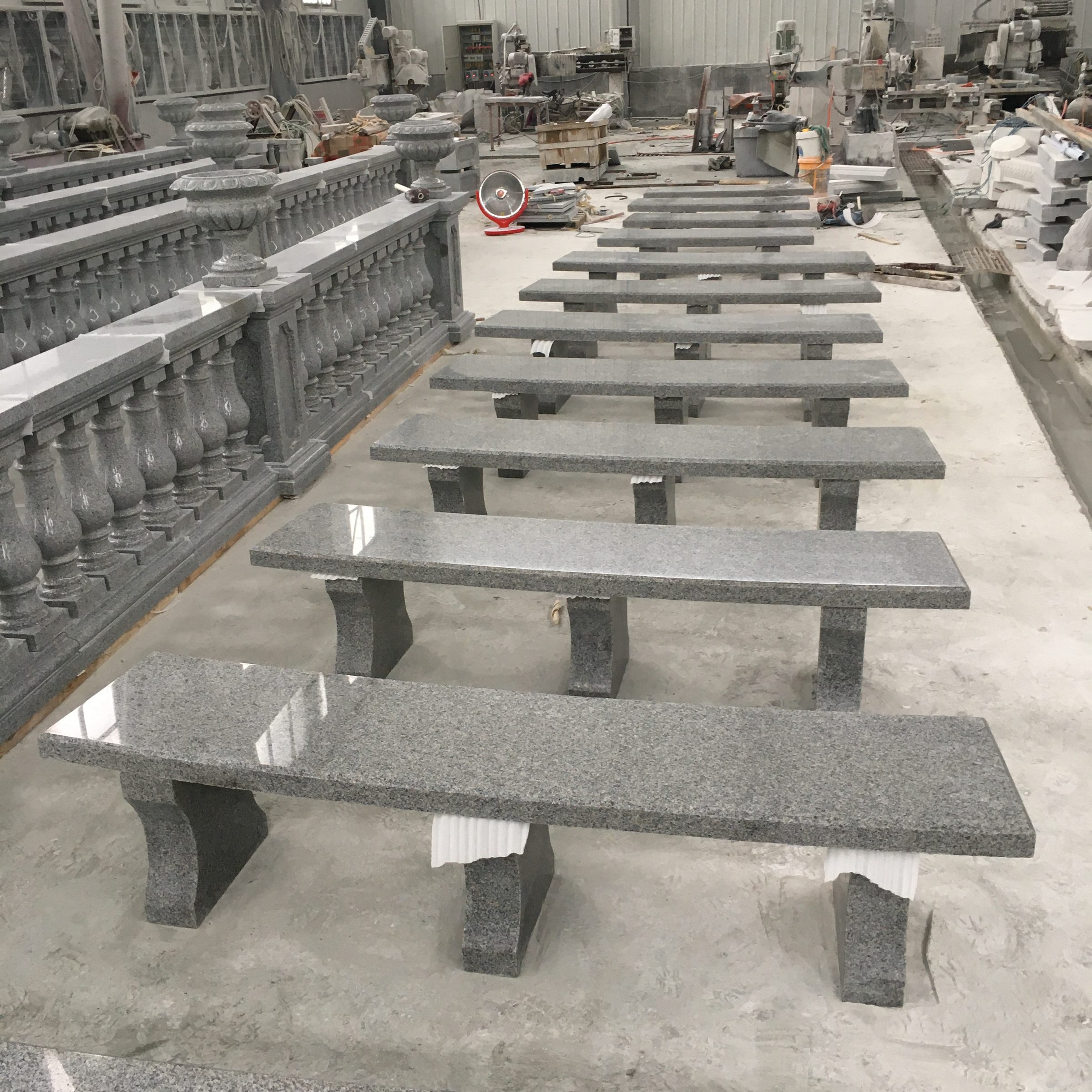 Granite garden bench — image 2