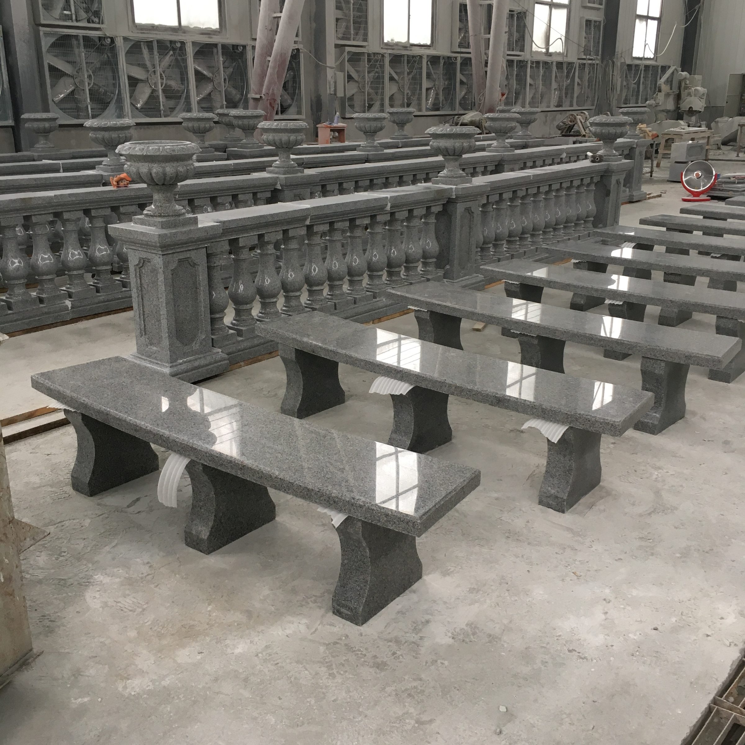 Granite garden bench — image 5
