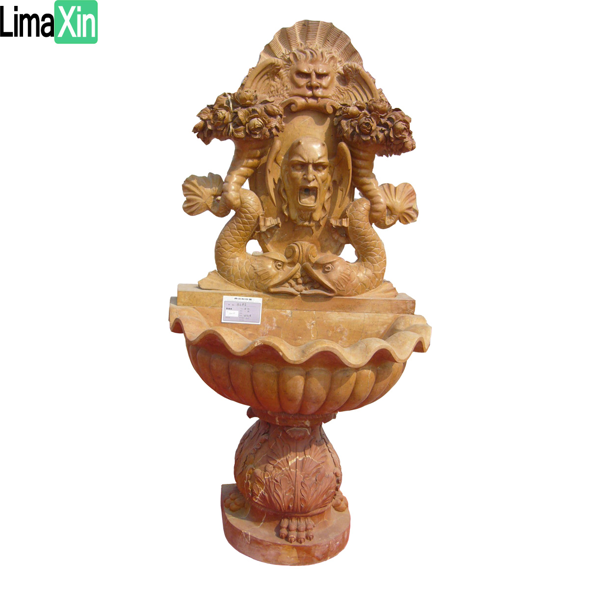 Customized black marble wall fountain — image 2