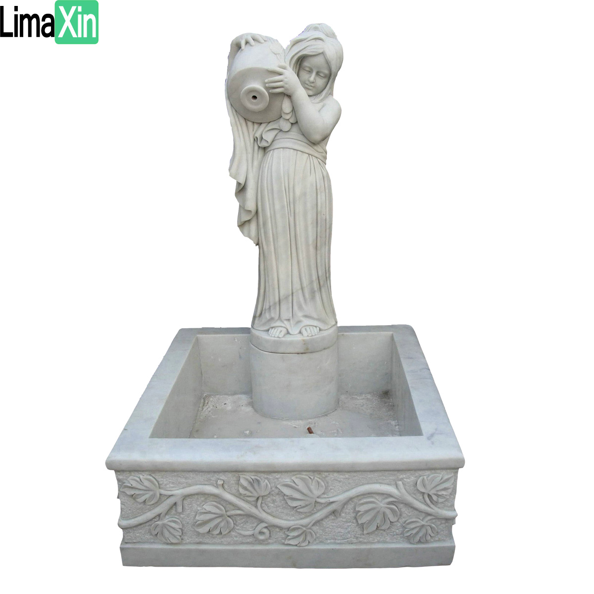 Classic design mini size antique French style garden stone water fountain — image 2