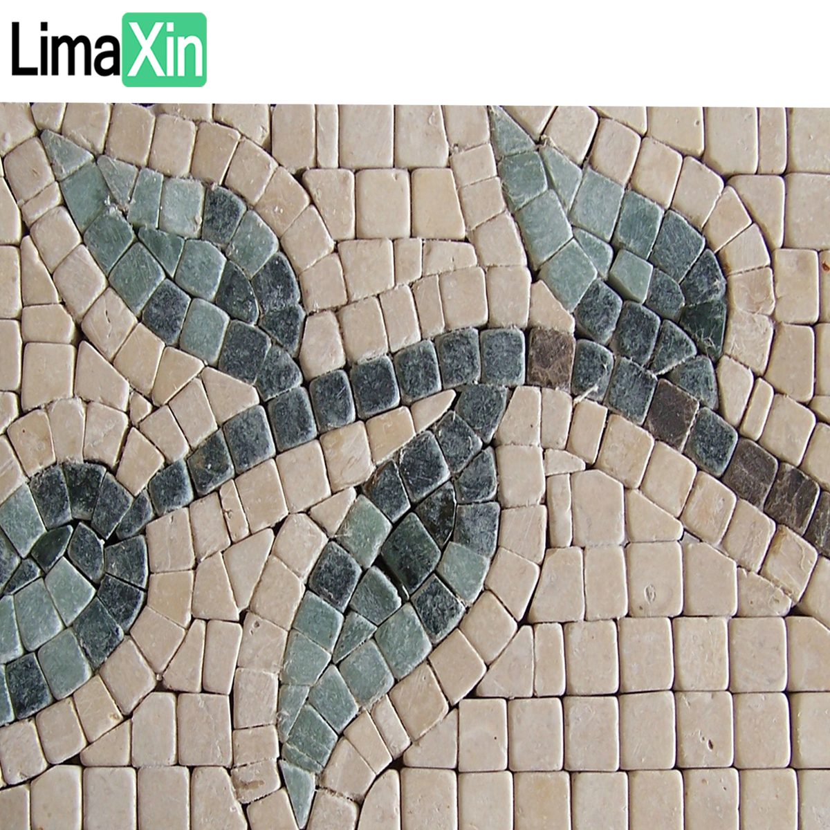 Natural marble art mosaic border