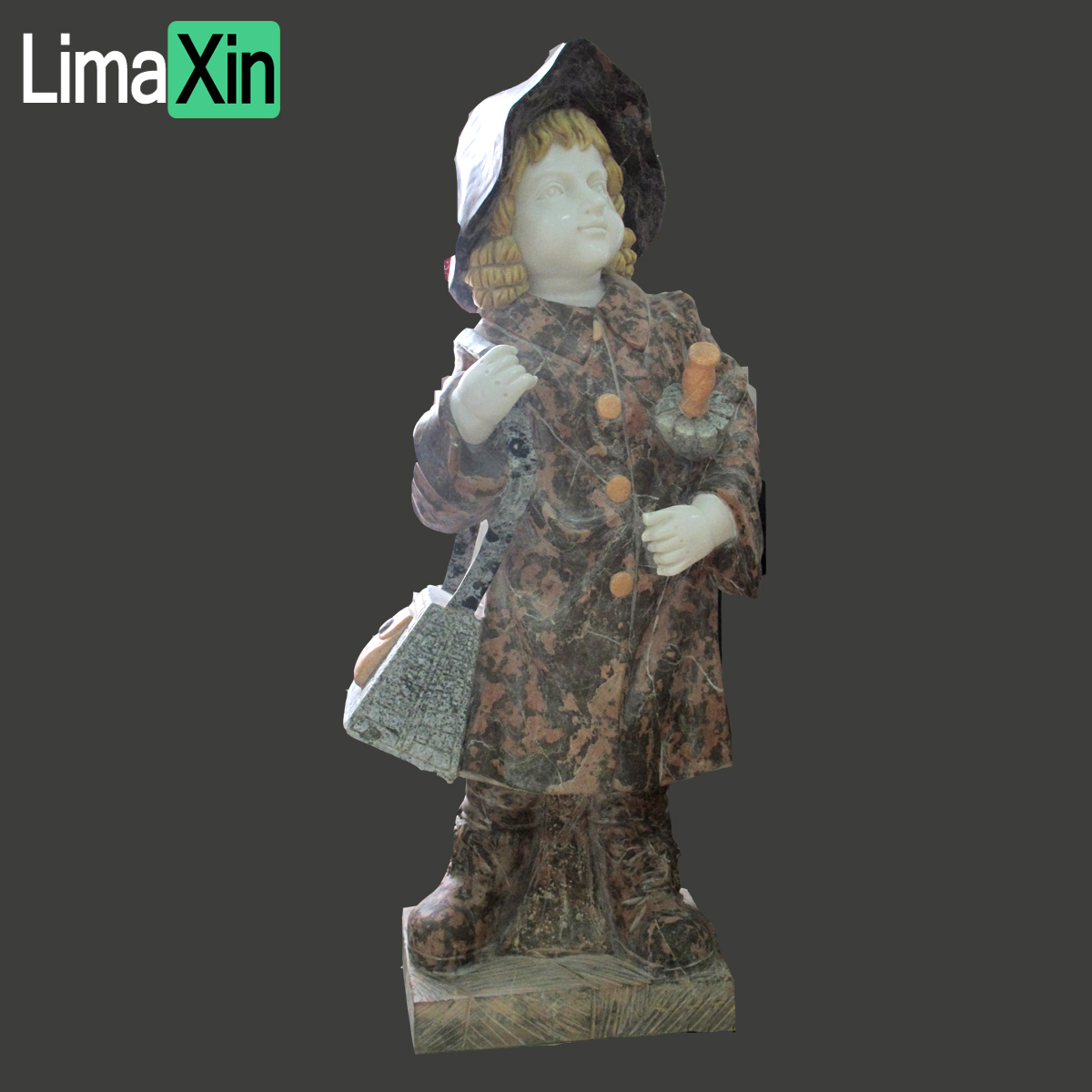 Home graden decoration Beige Travertine Classic Greek Sculpture — image 1