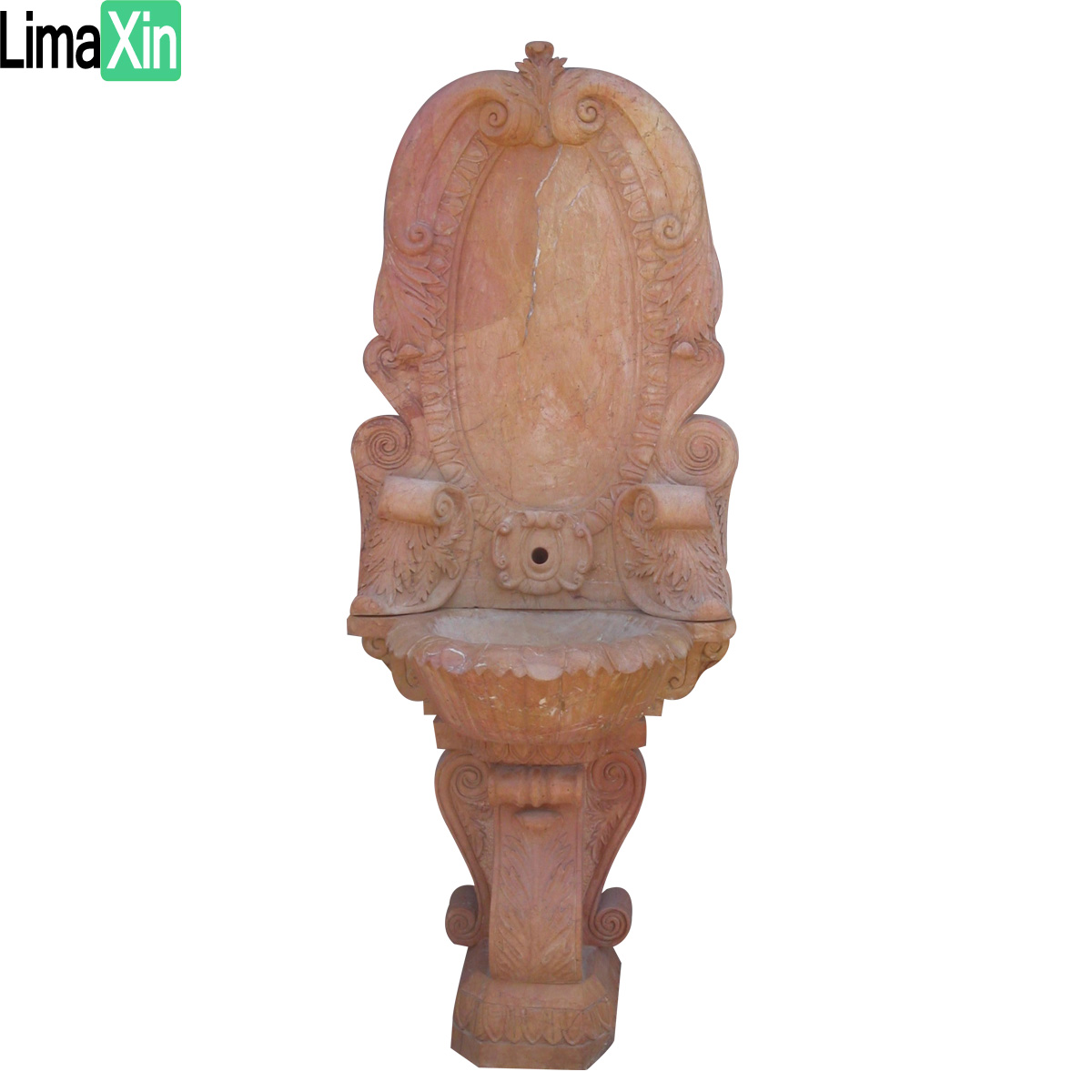 Customized unique antique limestone wall fountain — image 6