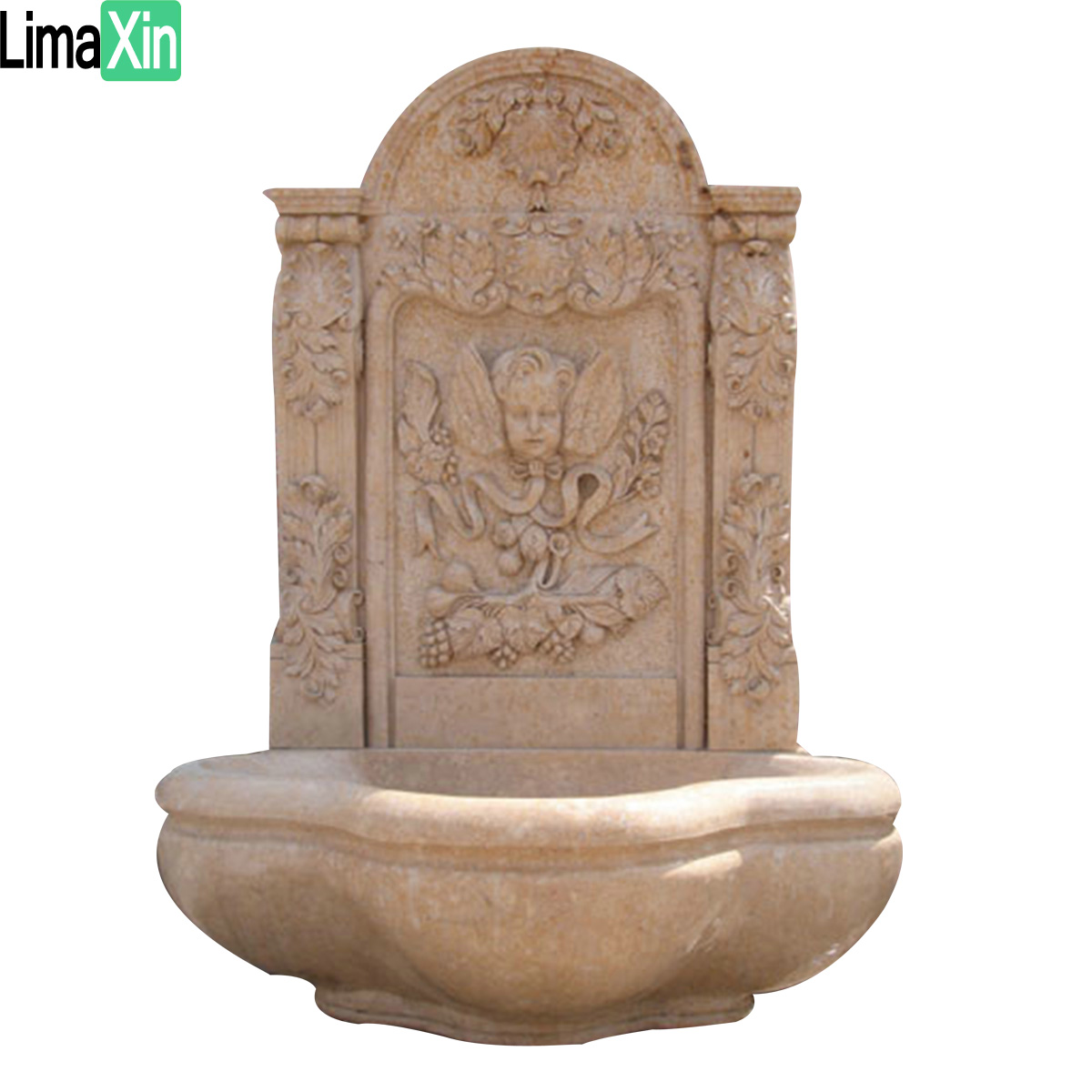 Hand carved marble wall fountain — image 2
